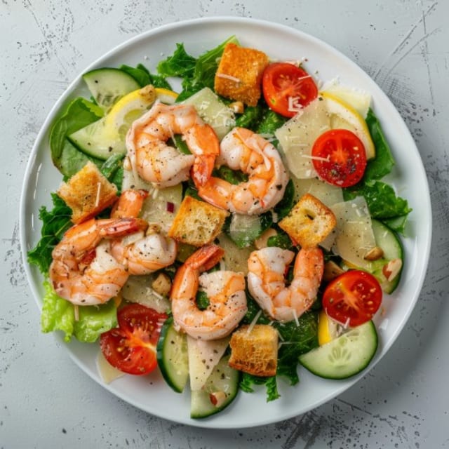Grilled Shrimp Salad.