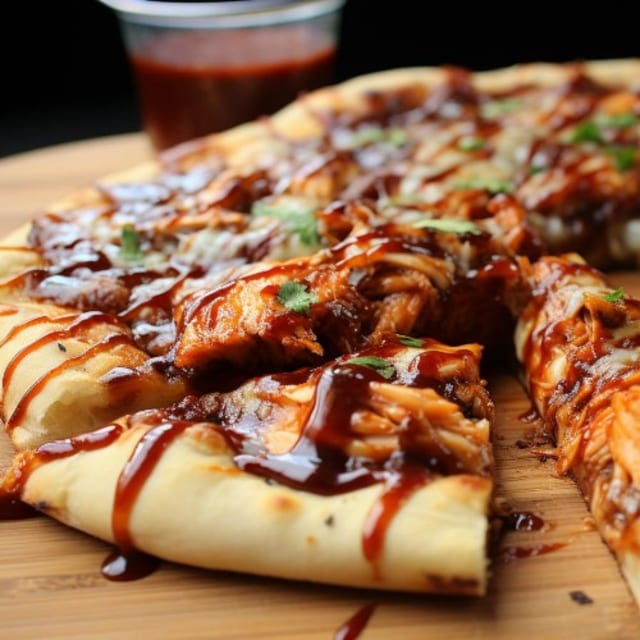 BBQ Chicken Pizza.